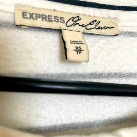 Express One Eleven striped tie sweater top - Picture 3 of 5